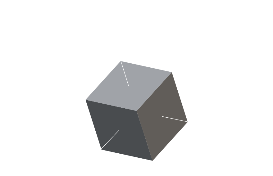 cubes avec le texte négatif